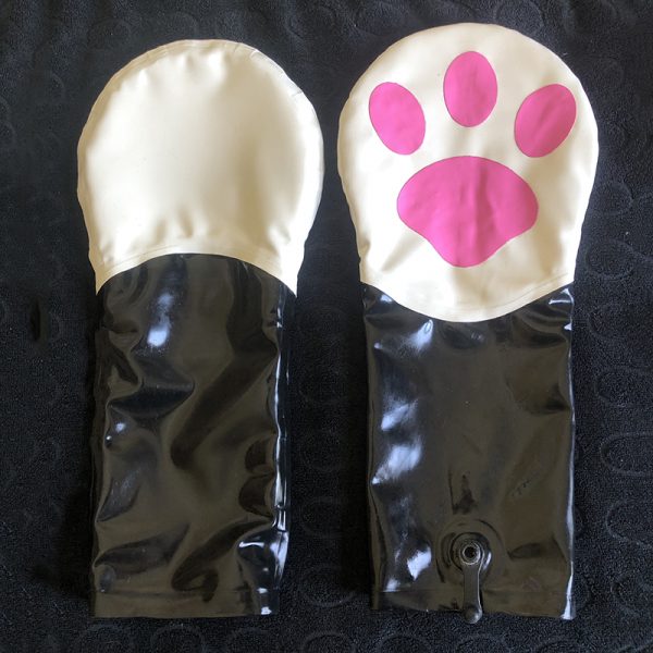 Inflatable Bopper Paws - Black and white